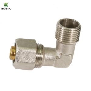 15mm brass compression elbow for tight turns