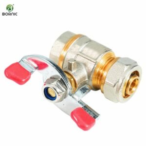 Brass ball valve with handle lock