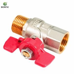 Brass ball valve for gas lines