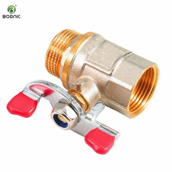 Brass ball valve for HVAC systems